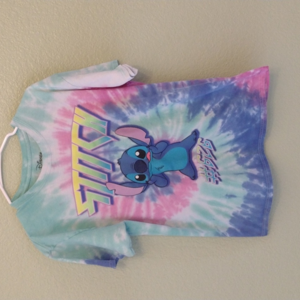 Disney Stitch #626 Graphic Tie Dye Unisex Tee Shirt